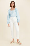 Poplin Button Through Blouse  WINTERSKY  hi-res
