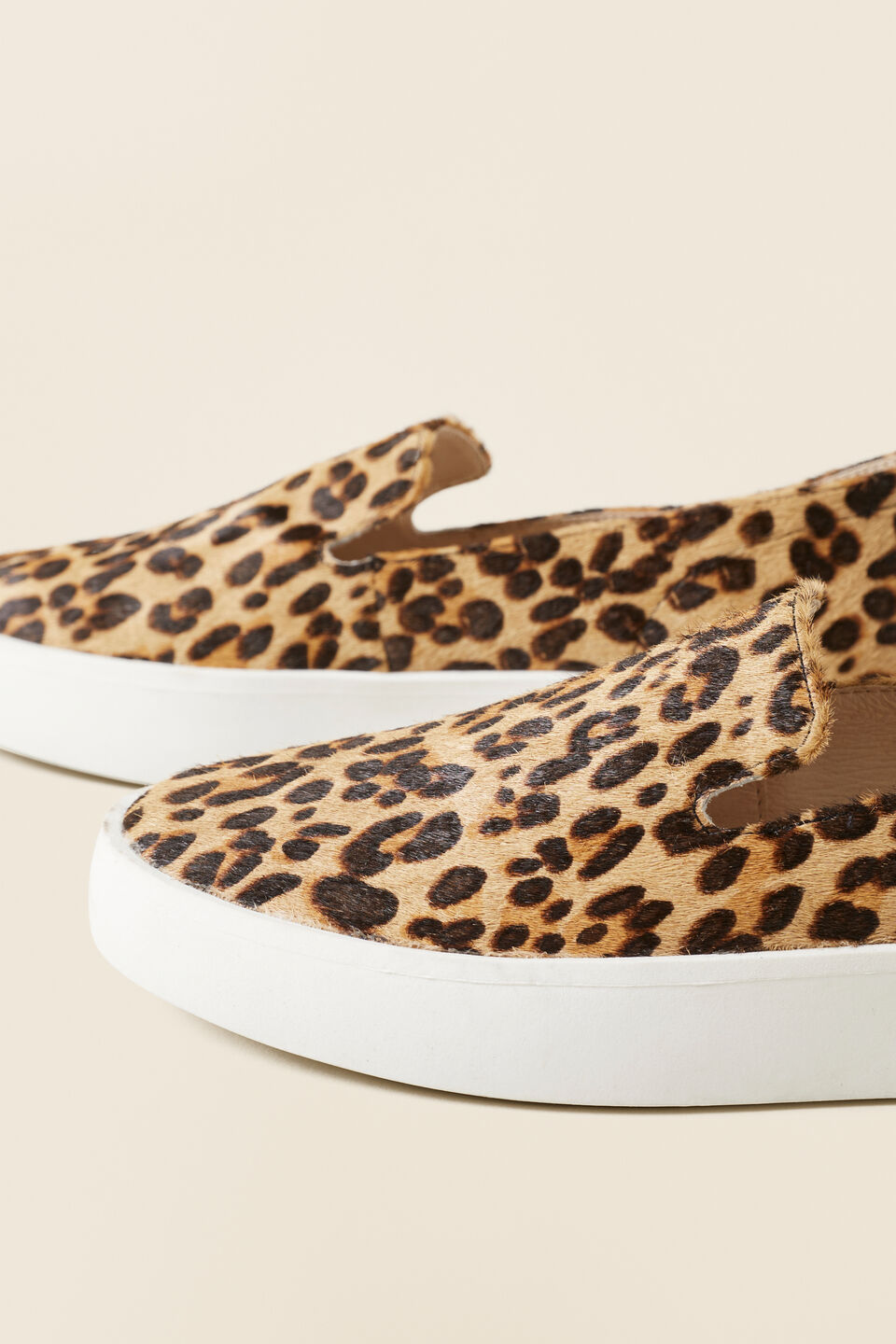 Natalie Suede Slip On Sneaker  Ocelot