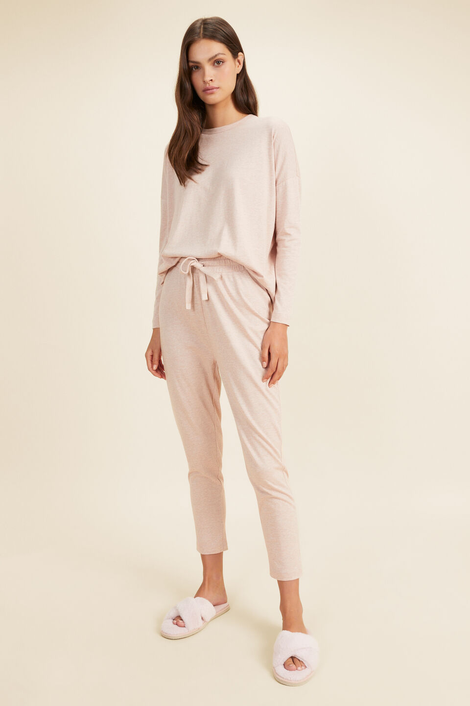Jersey Pyjama Bottom  Chalk Pink