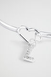 Silver Initial Bangle  L  hi-res