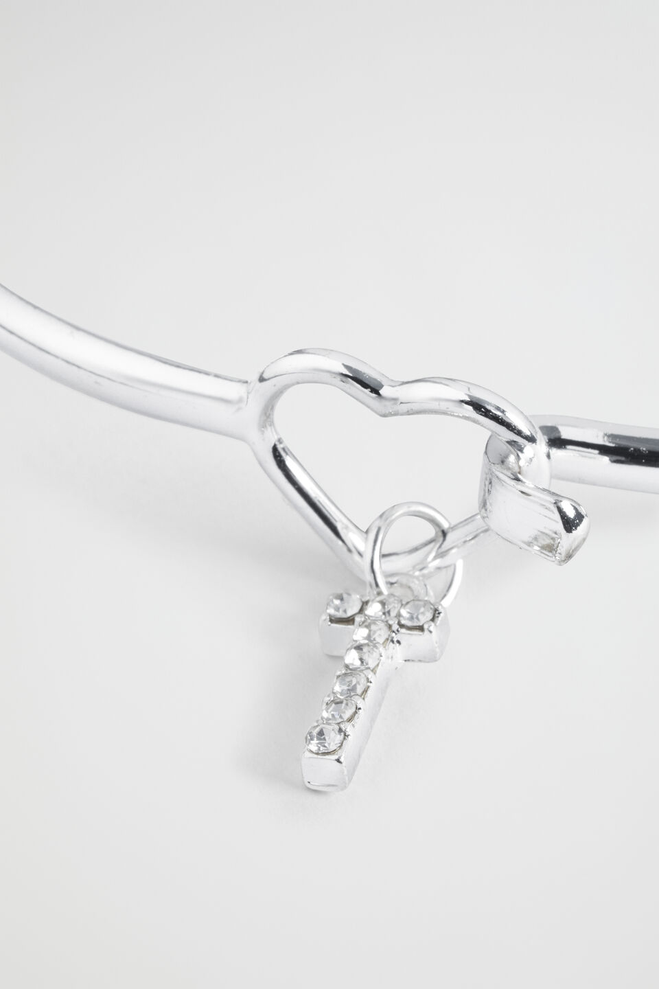 Silver Initial Bangle  T