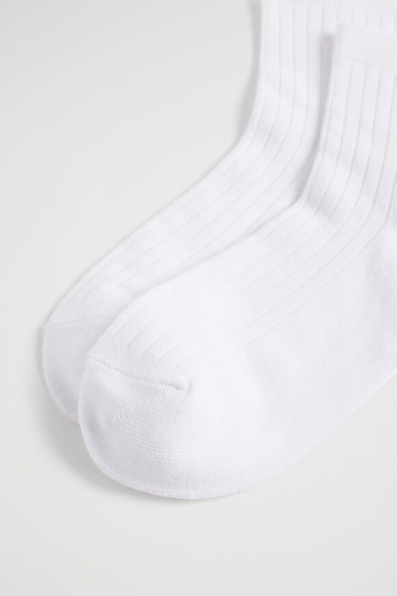 1/4 Crew Socks  White  hi-res