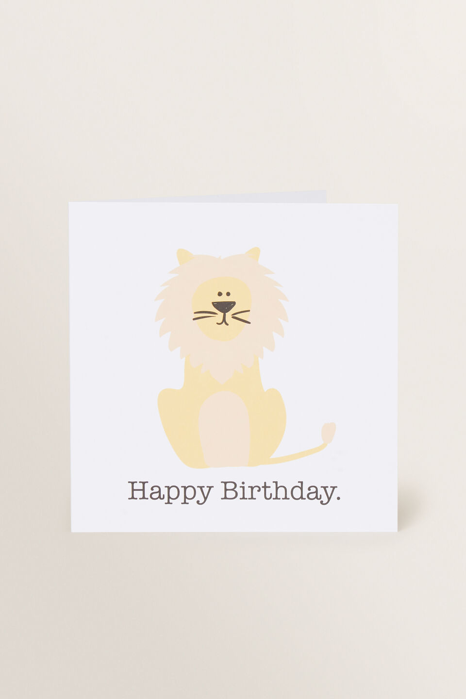 Large Lion Card  