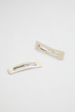 Square Enamel Snap Clip  Vanilla  hi-res