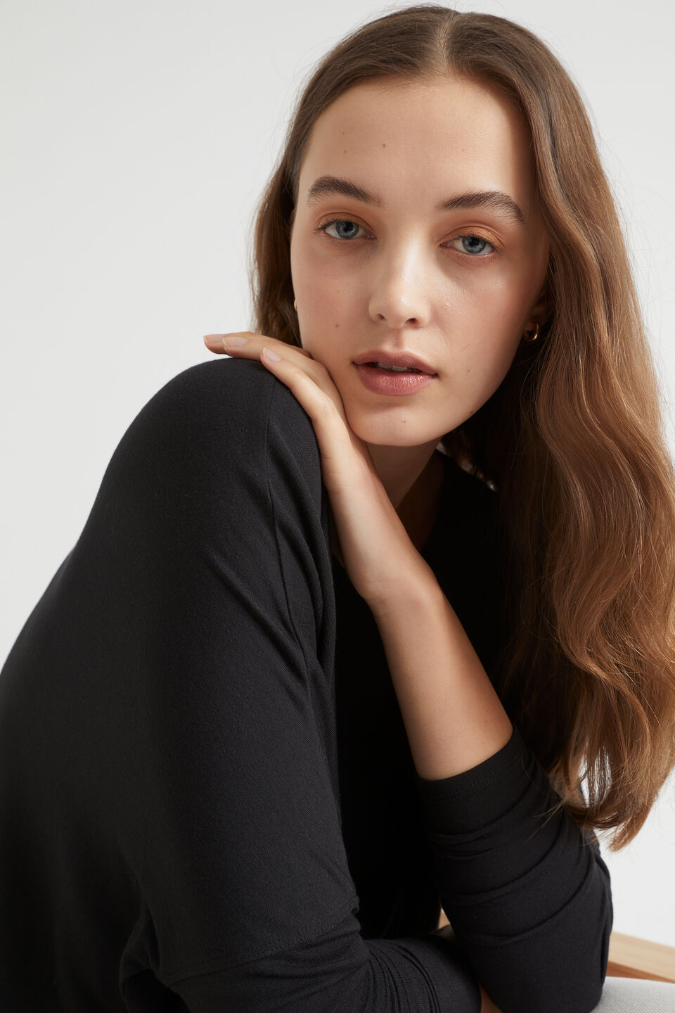 Core Asymmetrical Sweat  Black
