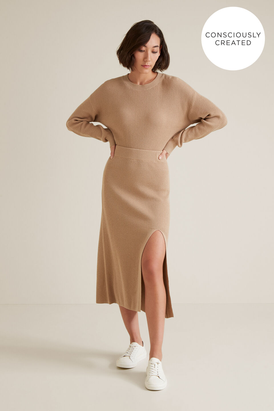 Sustainable Knit Skirt  