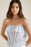 Gingham Cami  Arctic Blue  hi-res