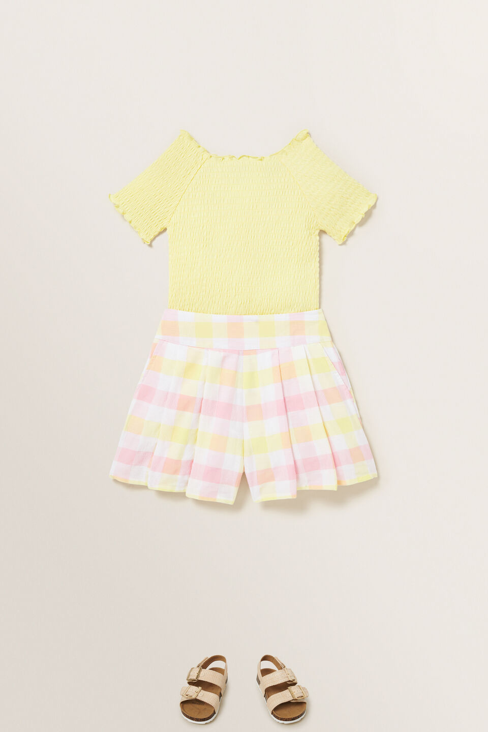 Multi Check Shorts  
