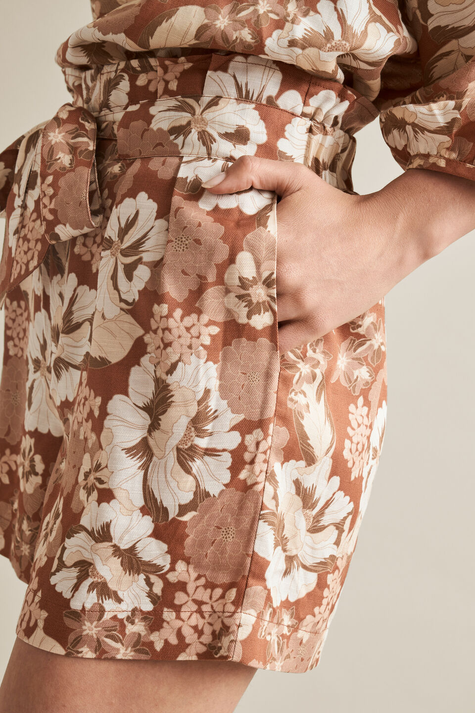 Floral Print Shorts  