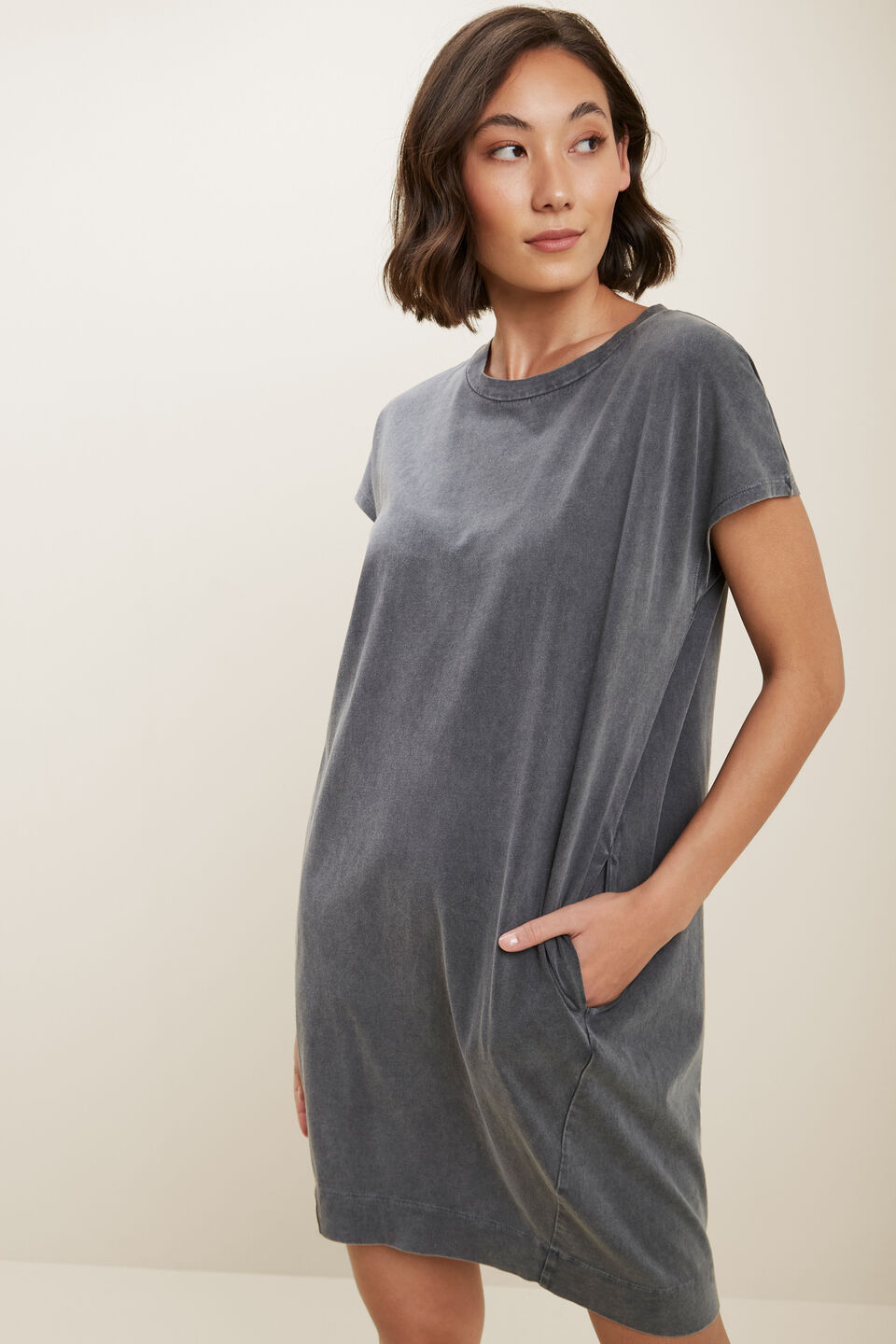 Tee Dress  Coal Vintage Wash