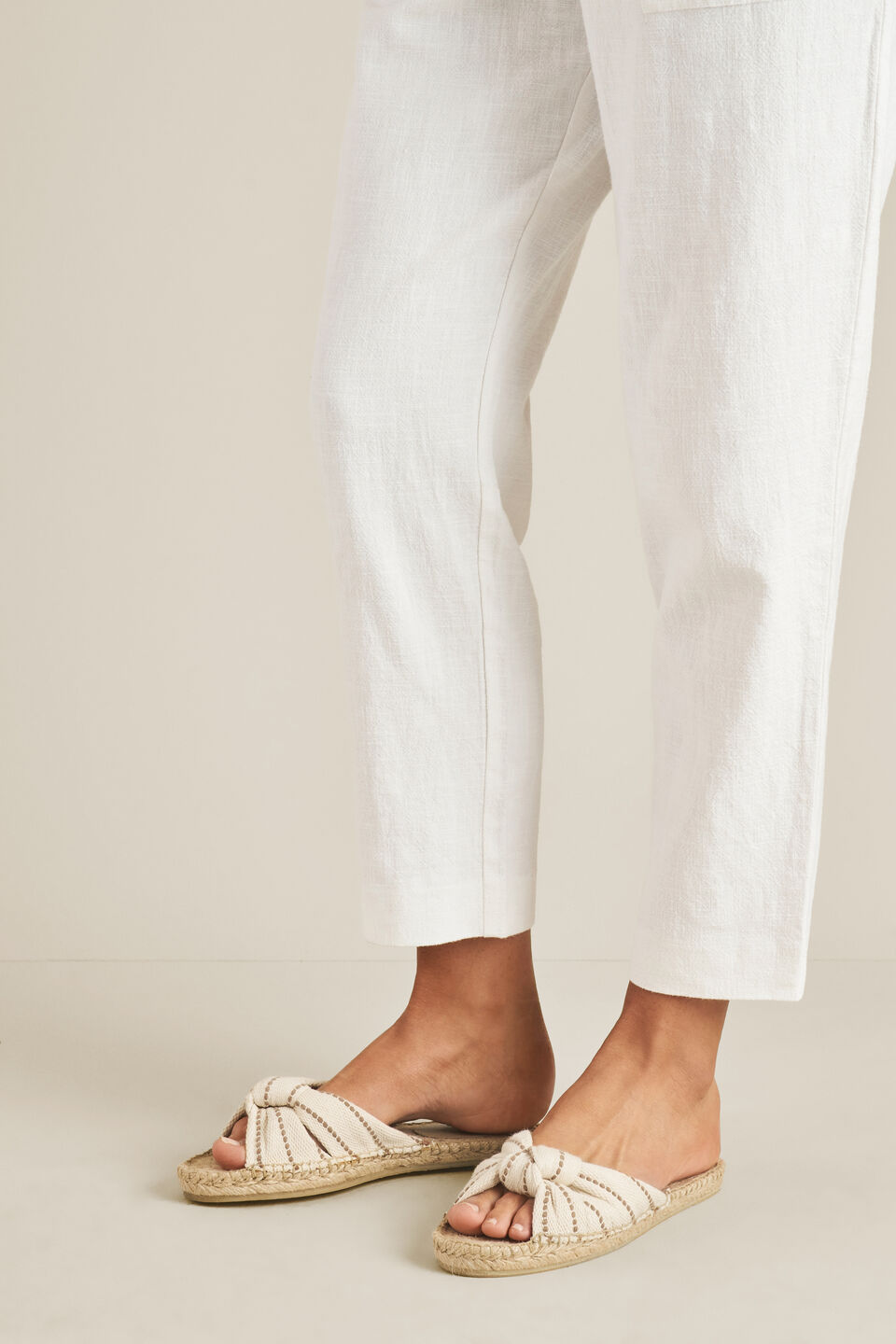 Ella Knot Espadrille  Donkey Stripe