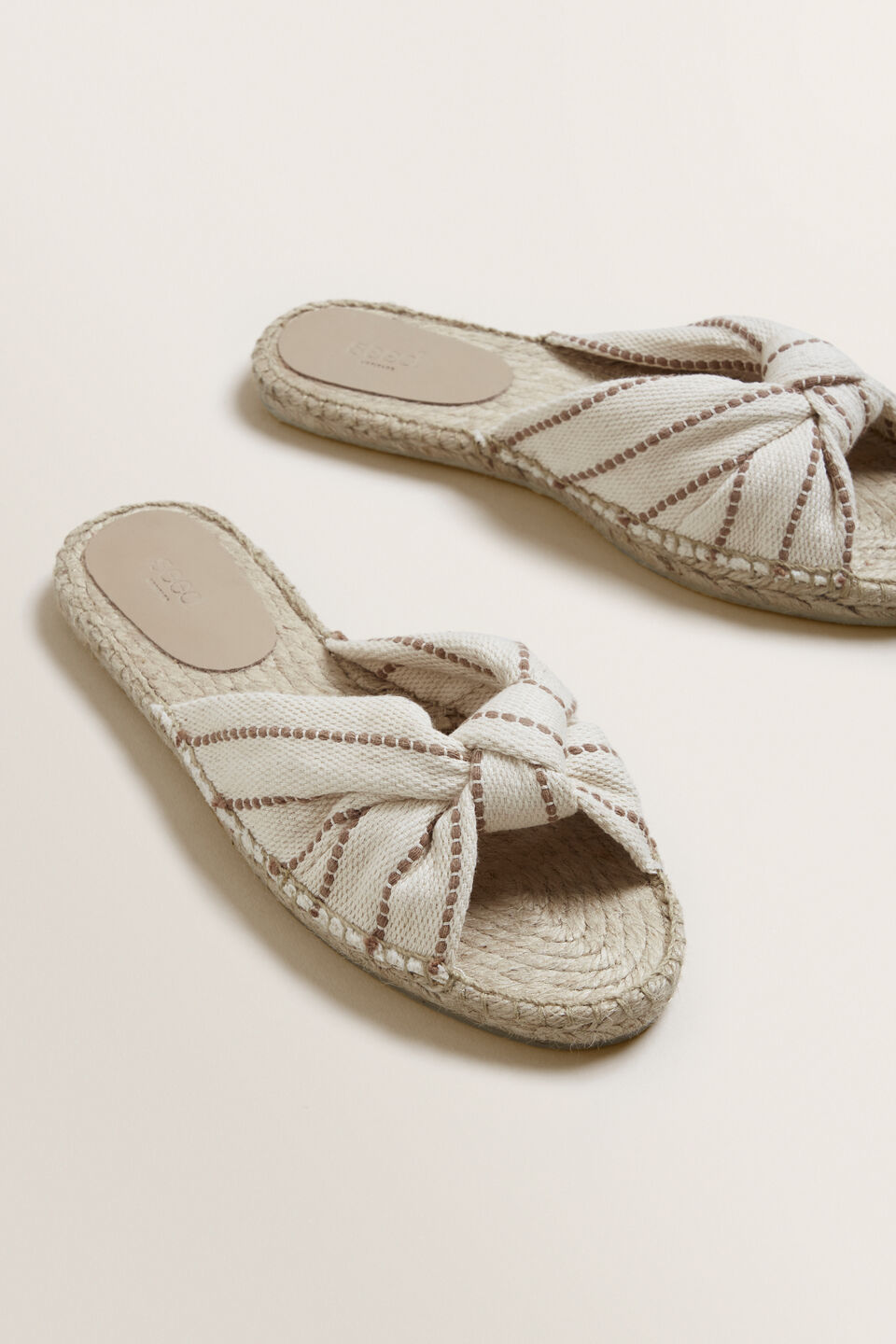 Ella Knot Espadrille  Donkey Stripe