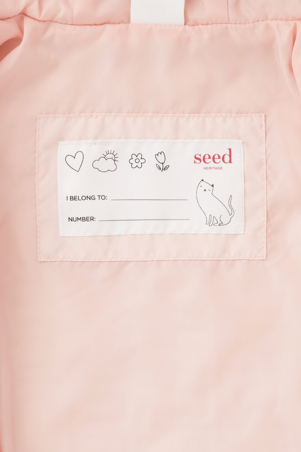 Core Logo Puffer Vest  Dusty Rose