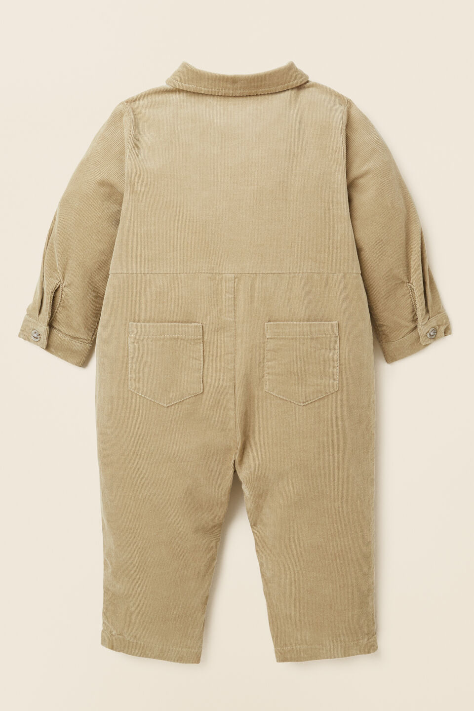 Cord Romper  Light Oak