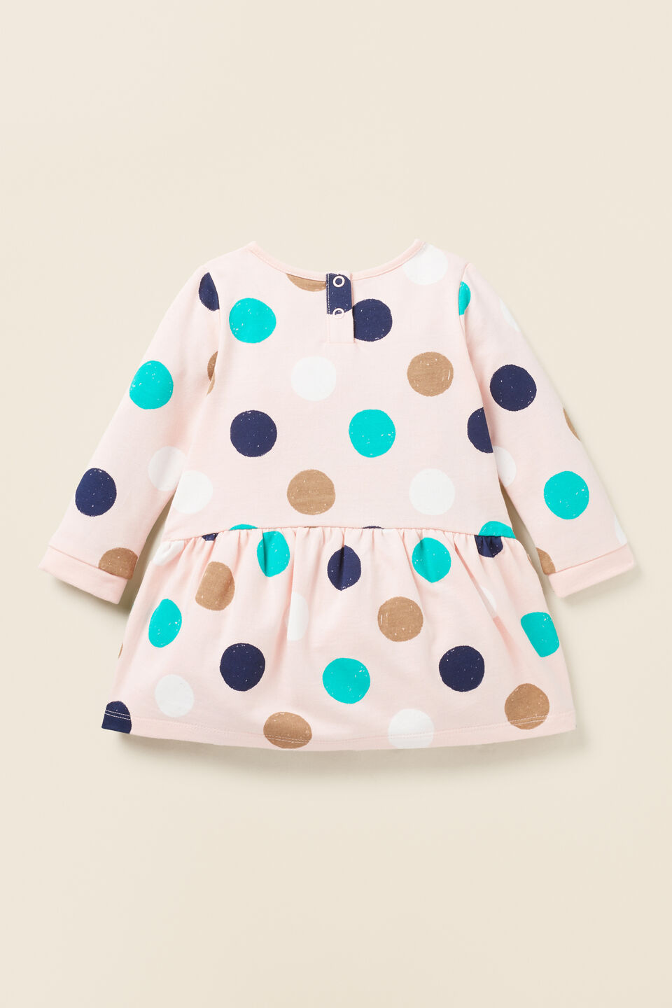 Terry Spot Dress  Dusty Rose