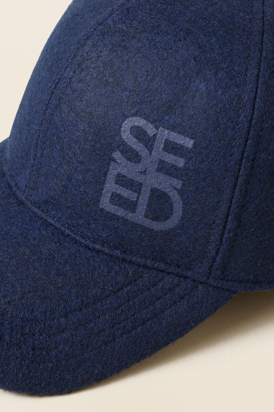 Seed Logo Felt Cap  Deep Navy