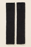 Chunky Knit Arm Warmers  Black  hi-res