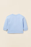 Lemon Motif Sweat  Powder Blue  hi-res