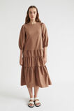 Jersey Splice Midi Dress  Chocolate Malt  hi-res