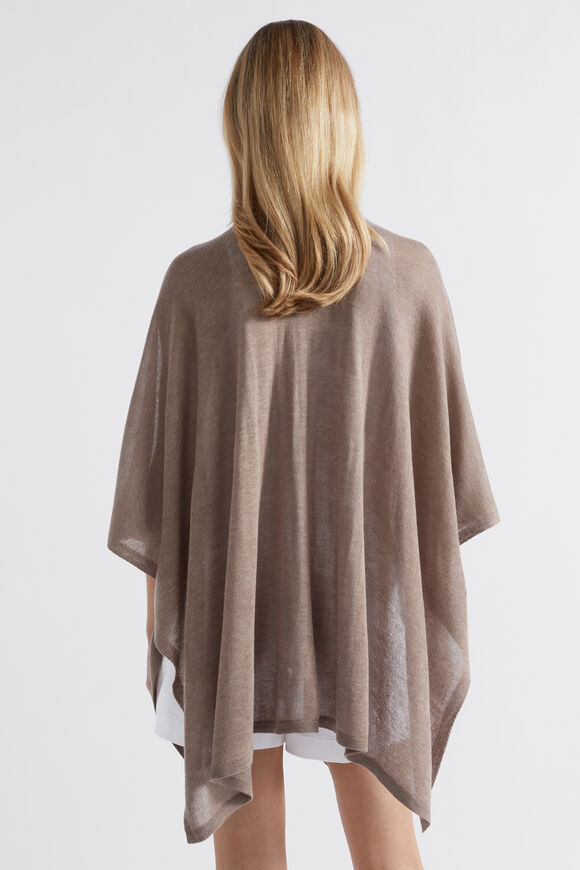 Fine Knit Poncho  Cookie  hi-res
