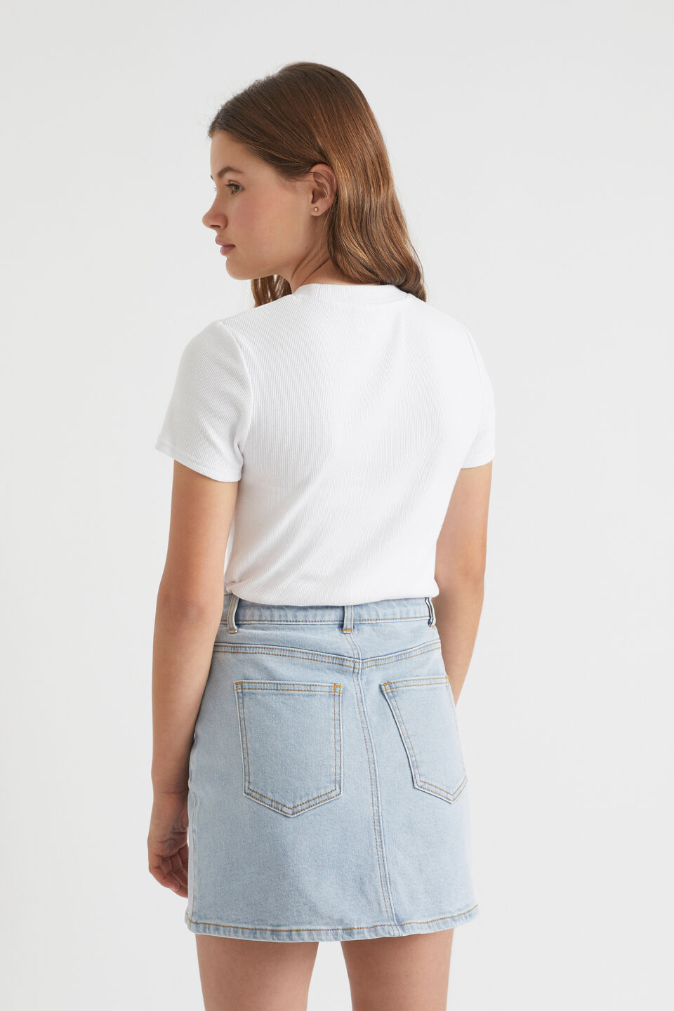 Core Rib Tee  White