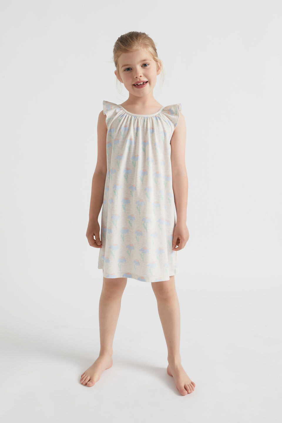 Daisy Nightie  Oat Marle