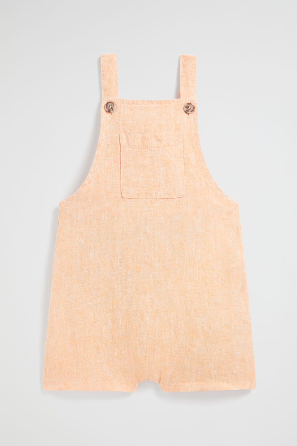 Linen Pocket Overall  Tangelo