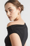 Off Shoulder Top  Black  hi-res