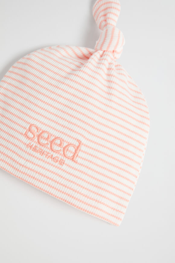 Core Logo Knot Hat  Bright Peach  hi-res