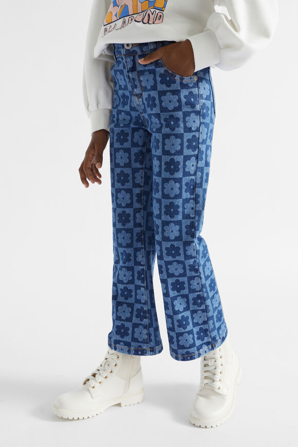 Checked Jean  Indigo  hi-res