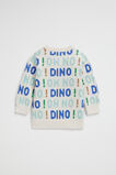 Oh No Dino Knit  Oat Marle  hi-res