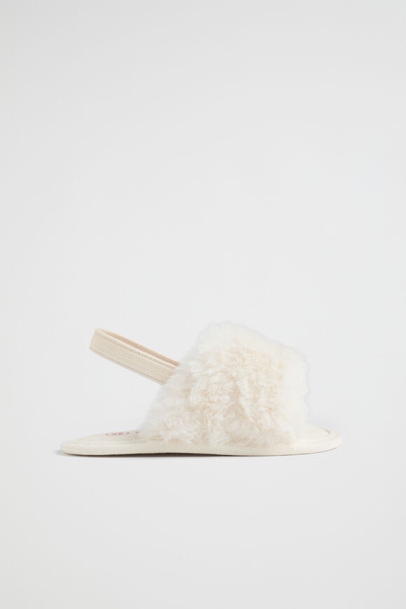 Fur Mini Slide  Neutral  hi-res