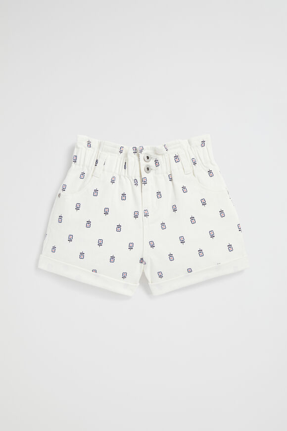 Floral Denim Short  Canvas Wash  hi-res