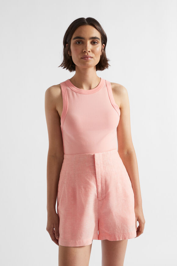Core Fitted Tank  Tulip Pink  hi-res