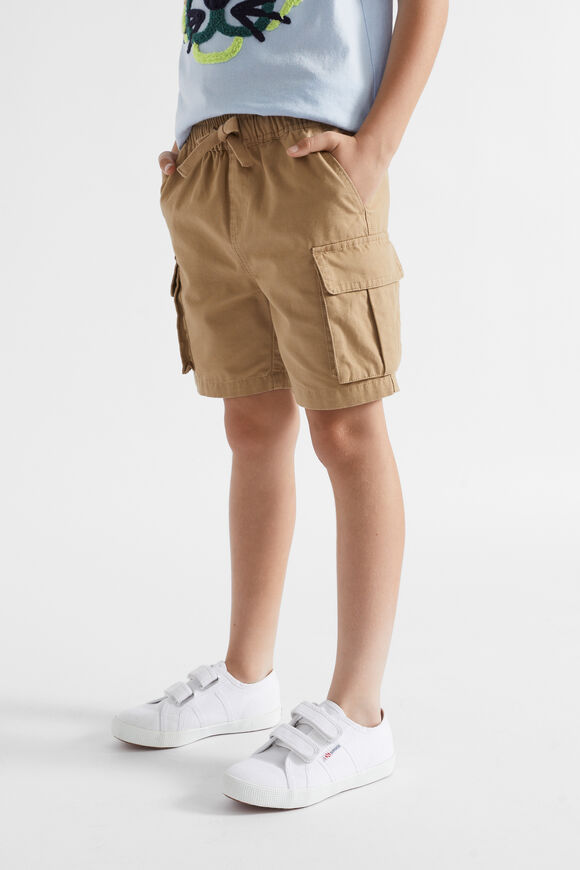 Textured Cargo Short  Biscotti  hi-res