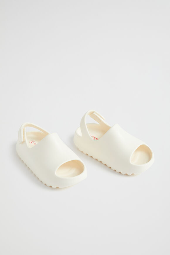 Moulded Slide with Strap  Off White  hi-res