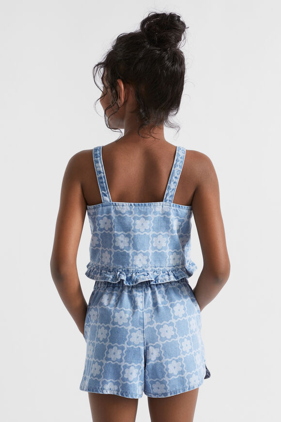 Daisy Check Cami  Clean Blue Wash  hi-res
