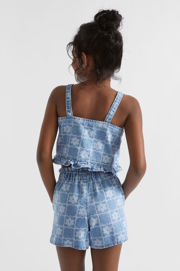 Daisy Check Short  Clean Blue Wash  hi-res
