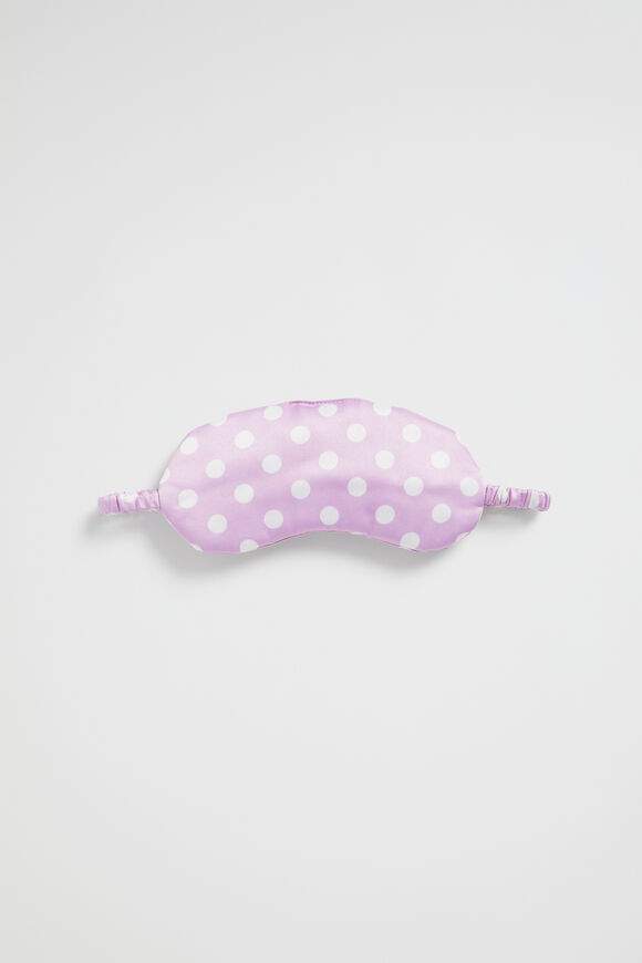 Polka Dot Eye Mask  Lilac  hi-res
