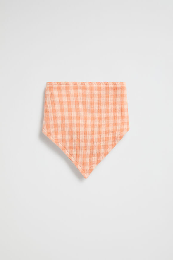 Check Woven Bib  Coral Reef  hi-res