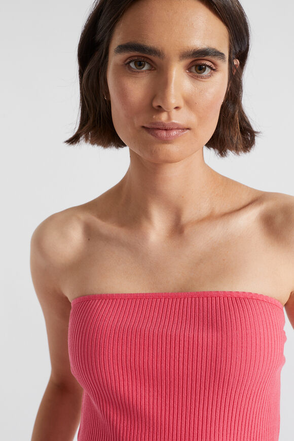 Rib Strapless Bodice  Wild Berry  hi-res