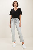 Micro Pleat Tee  Black  hi-res