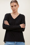 V Neck Supersoft Sweater  Black  hi-res