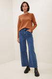 Crepe Knit Sweater  Burnt Bronze  hi-res
