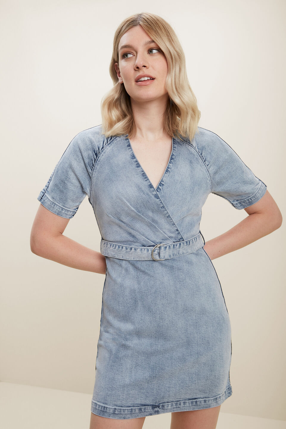 Denim Mini Dress  Vintage Denim