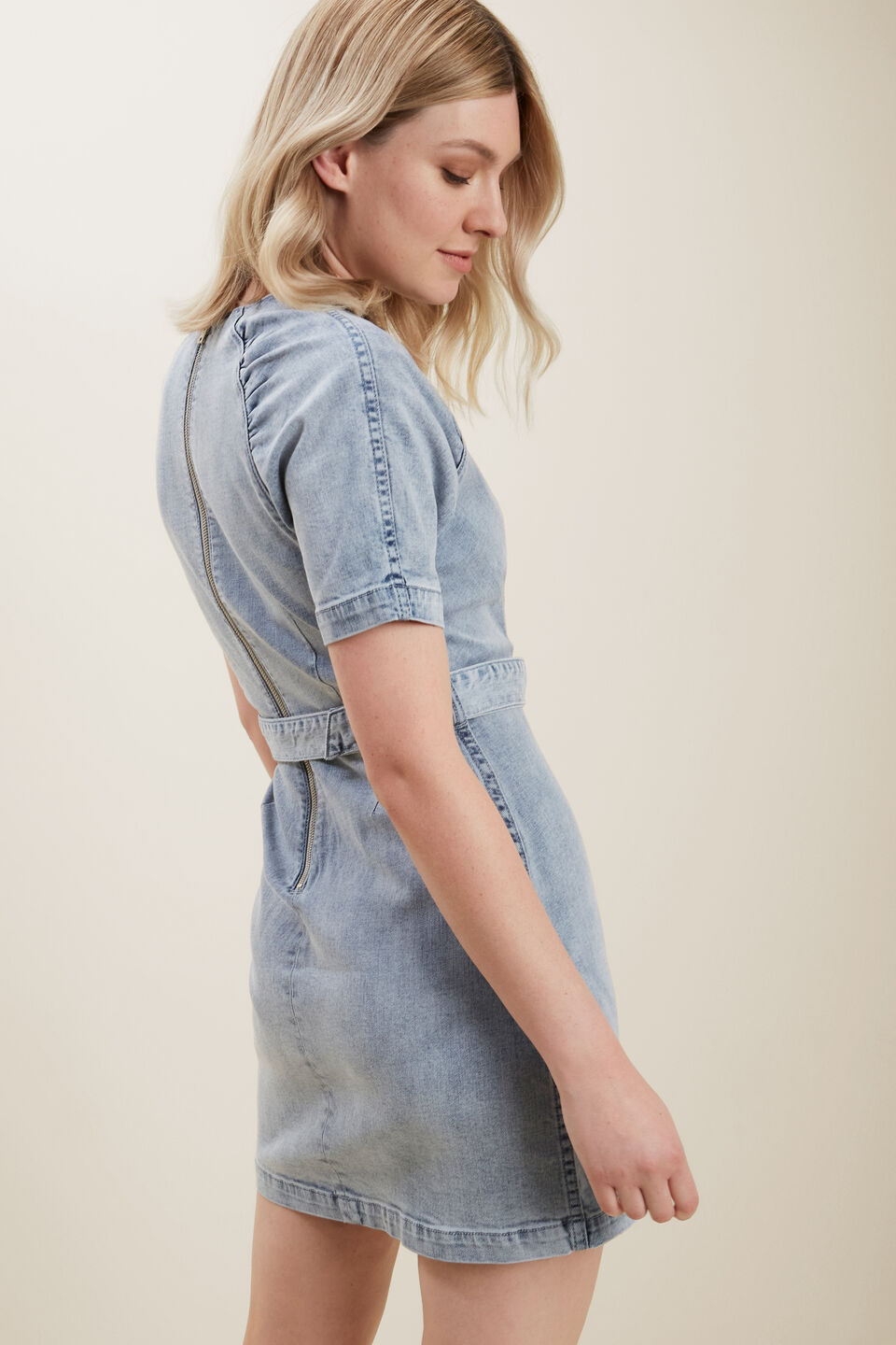 Denim Mini Dress  Vintage Denim