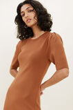 Crepe Knit Dress  Burnt Bronze  hi-res