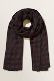Mini Check Scarf  Plum Black  hi-res