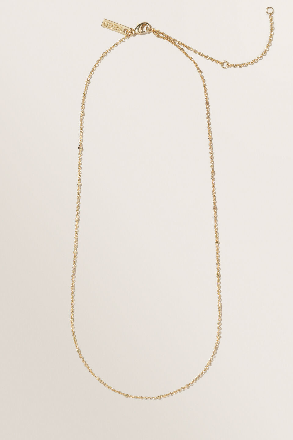 Fine Initial Necklace  Gold