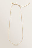 Fine Diamante Bar Necklace  Gold  hi-res